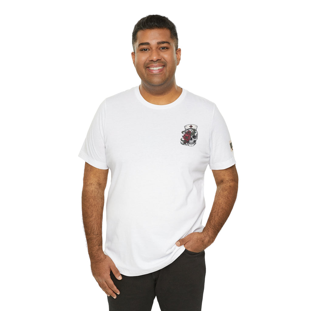The Tortured Nurses Tee | Gothic Nurse Skull Shirt | Vintage Tattoo Medical Graphic Tee