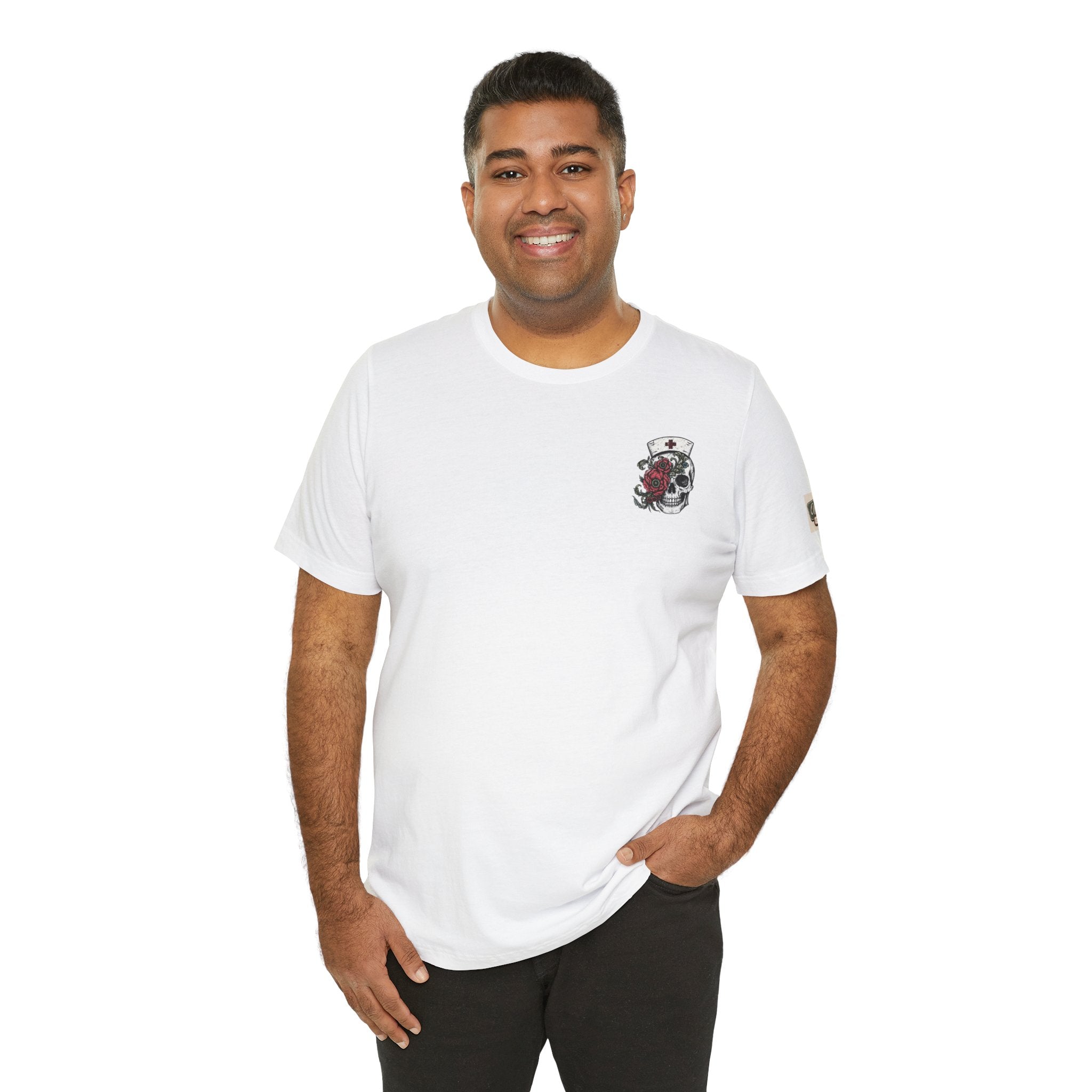 The Tortured Nurses Tee | Gothic Nurse Skull Shirt | Vintage Tattoo Medical Graphic Tee