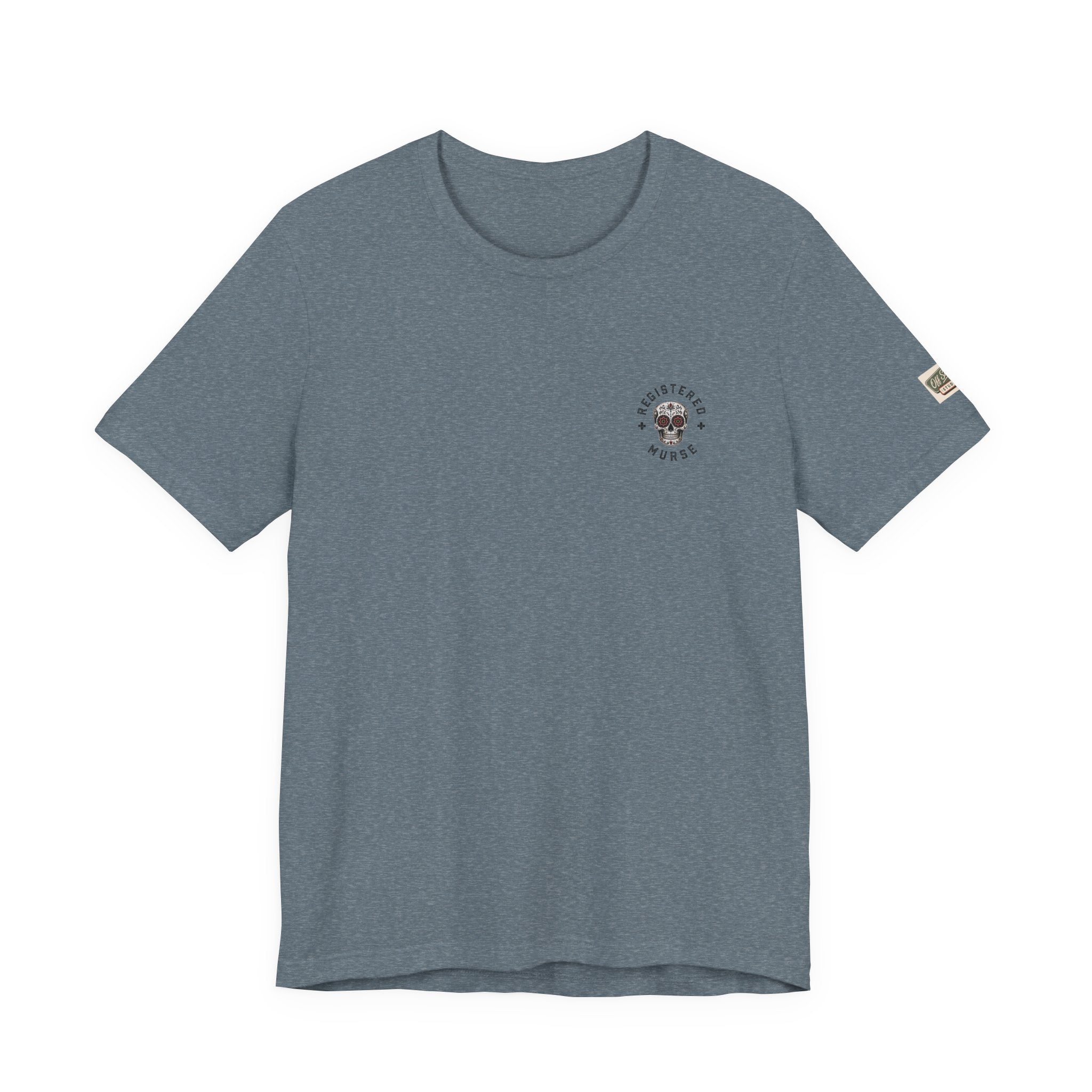 Murse Skeleton Nurse Graphic Tee — Back Print | Male Nurse Gift