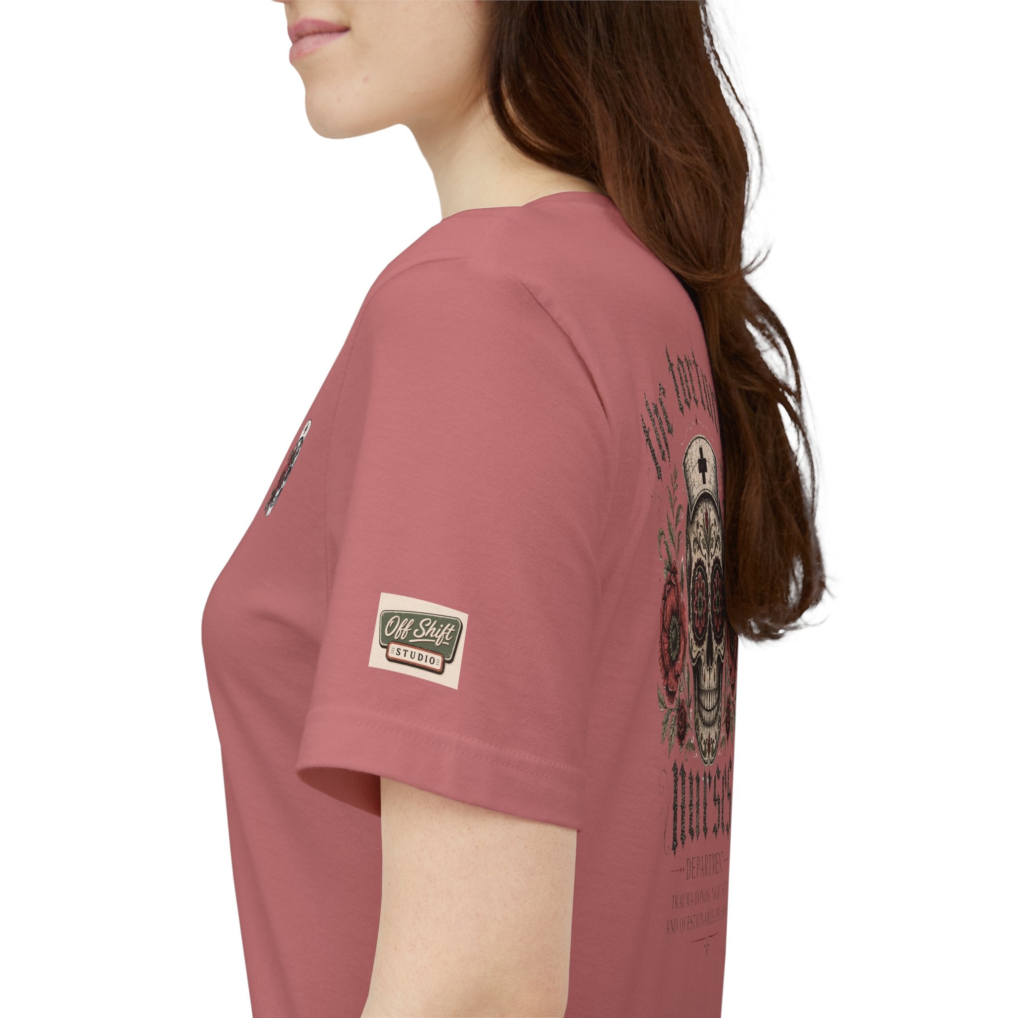 The Tortured Nurses Tee | Gothic Nurse Skull Shirt | Vintage Tattoo Medical Graphic Tee