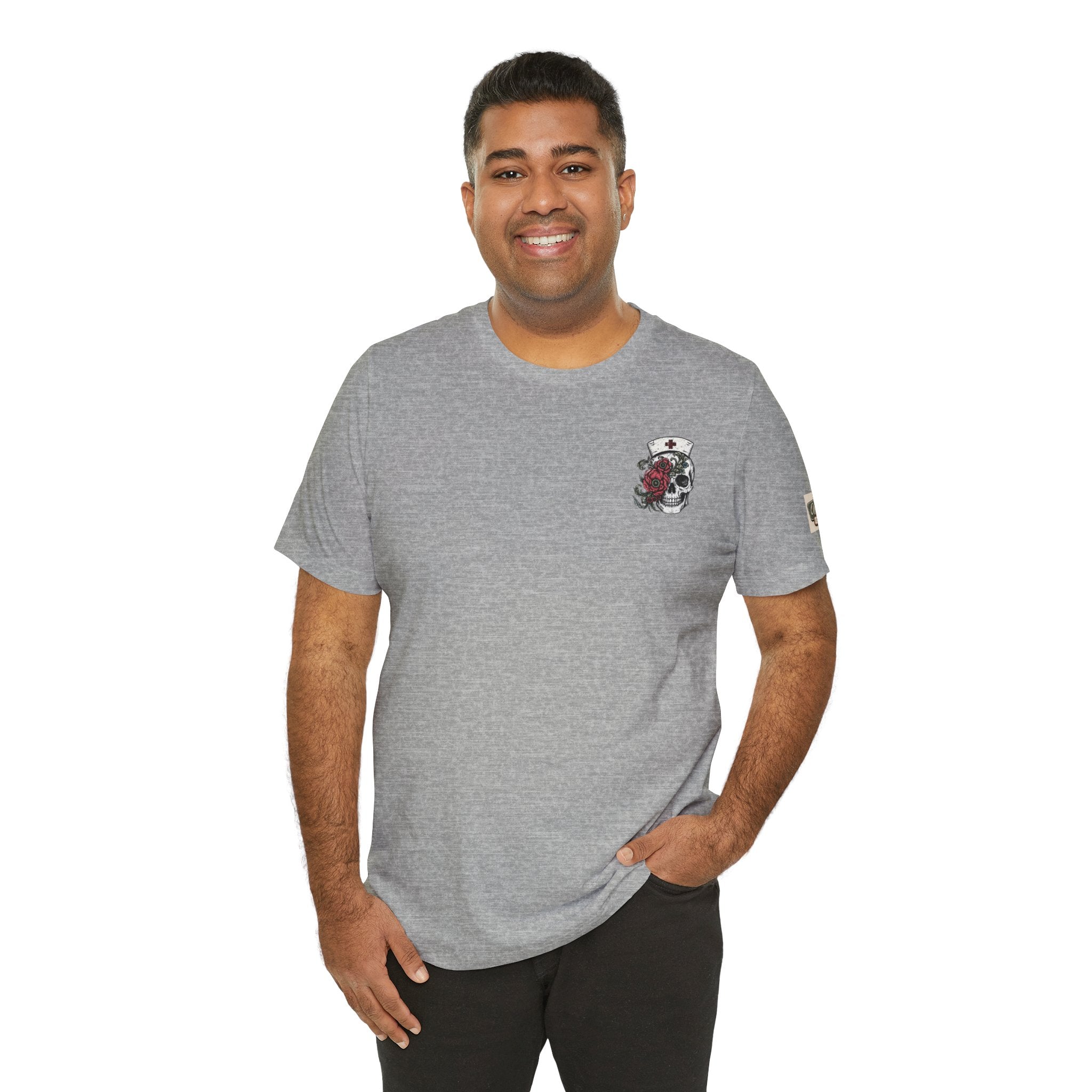 The Tortured Nurses Tee | Gothic Nurse Skull Shirt | Vintage Tattoo Medical Graphic Tee