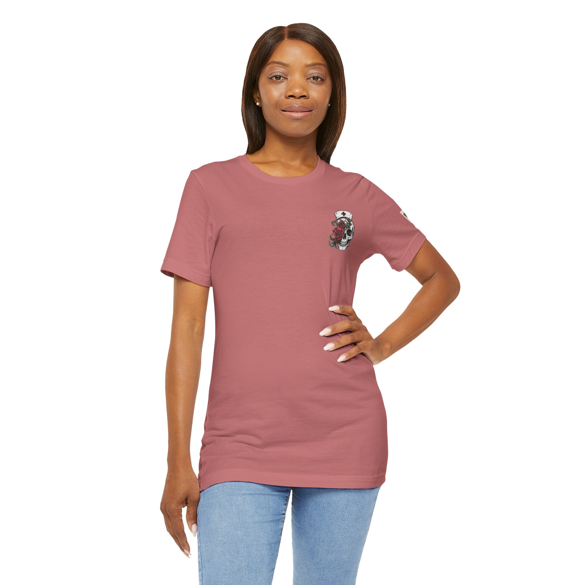The Tortured Nurses Tee | Gothic Nurse Skull Shirt | Vintage Tattoo Medical Graphic Tee