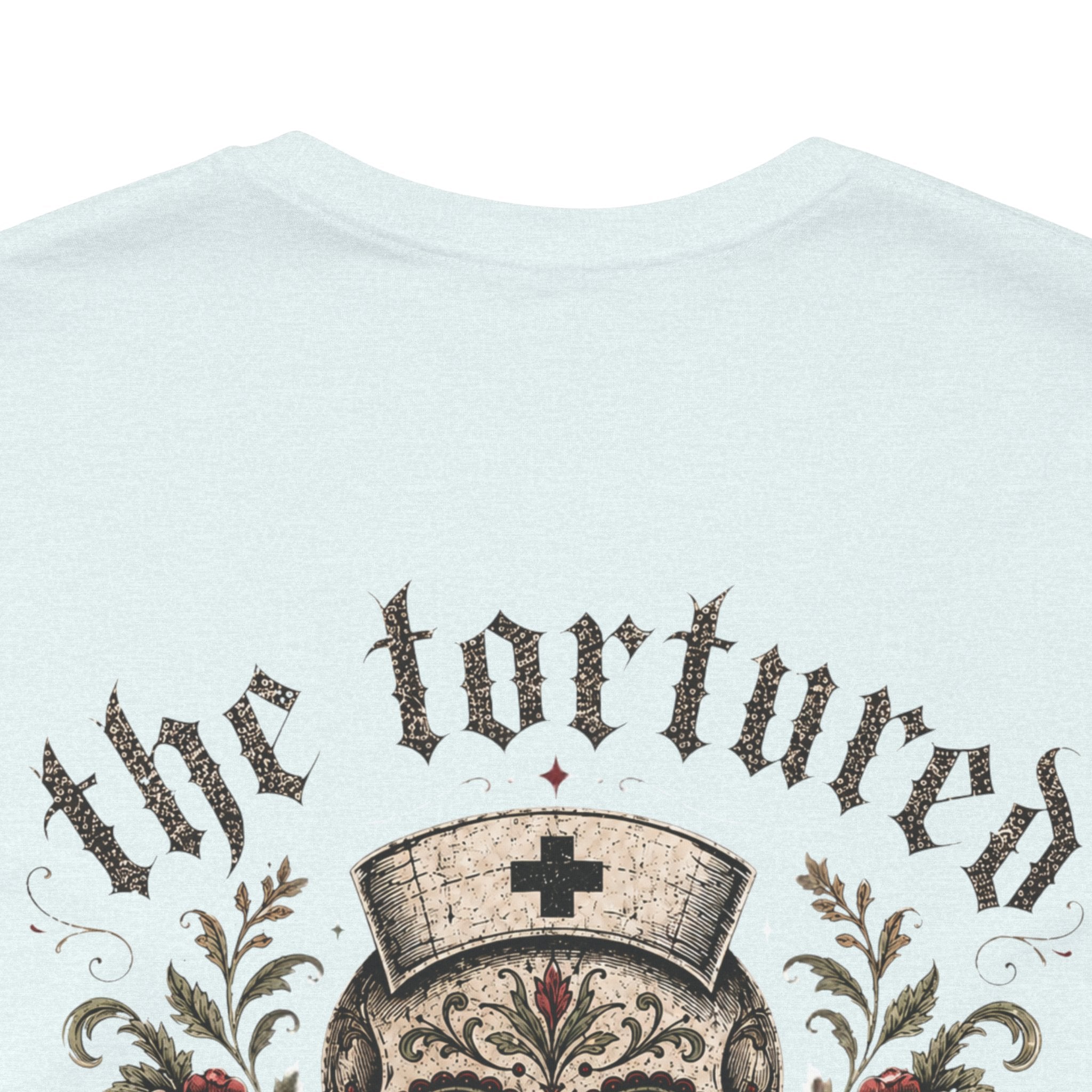 The Tortured Nurses Tee | Gothic Nurse Skull Shirt | Vintage Tattoo Medical Graphic Tee
