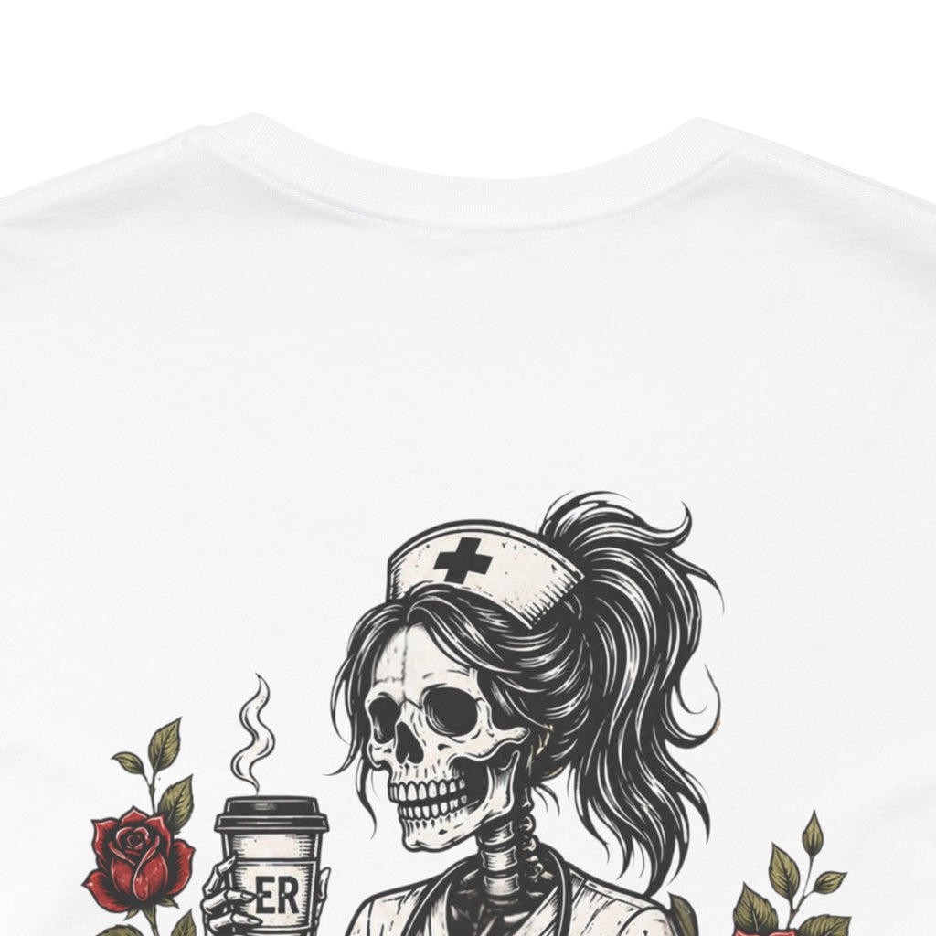 It's Giving ER Nurse Shirt | Funny ER Nurse Tee | Emergency Room Nurse Gift | Gothic Skeleton Nurse Shirt | Tattoo Style Healthcare T-Shirt