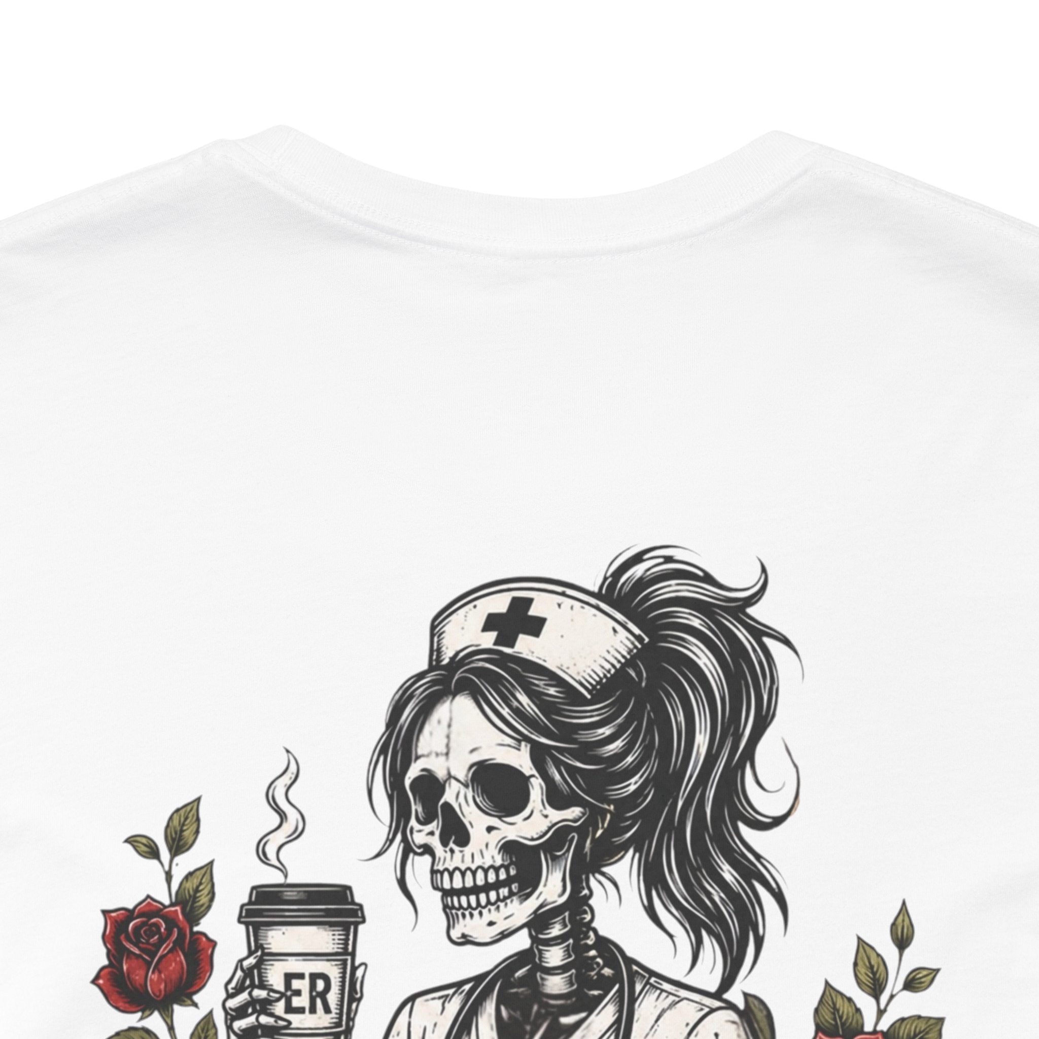 It's Giving ER Nurse Shirt | Funny ER Nurse Tee | Emergency Room Nurse Gift | Gothic Skeleton Nurse Shirt | Tattoo Style Healthcare T-Shirt