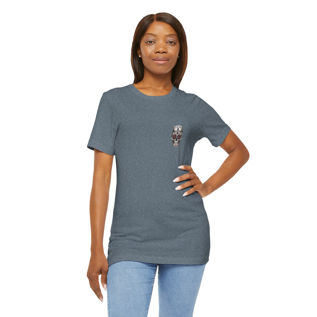 Registered Nurse Vintage Skull Tee | Tattoo Style RN Shirt | Nurse Gift | Floral Skull Graphic Tee | Bella Canvas | Off Shift Studio