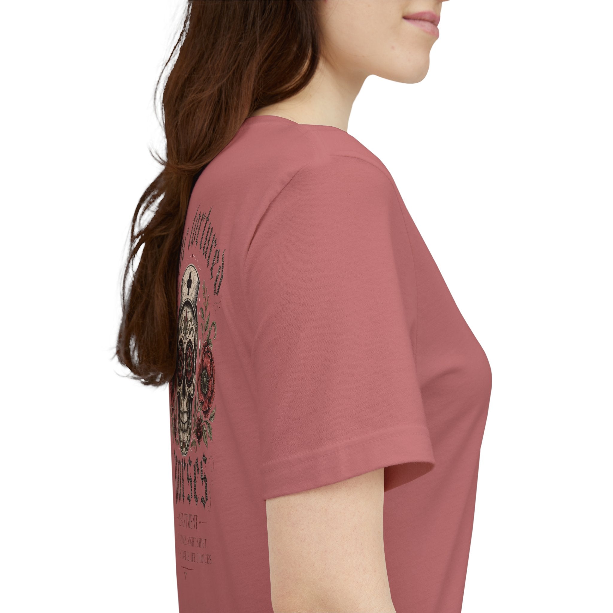 The Tortured Nurses Tee | Gothic Nurse Skull Shirt | Vintage Tattoo Medical Graphic Tee