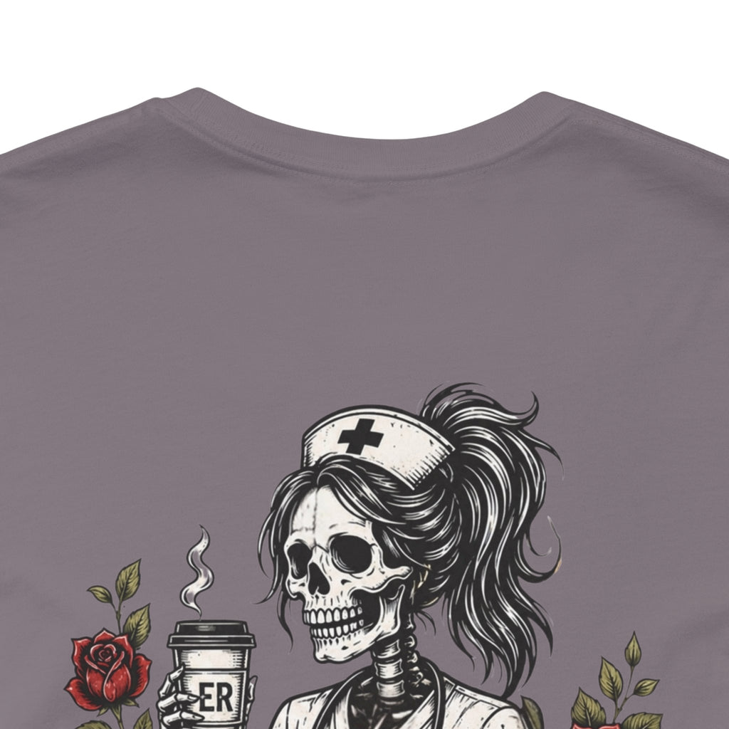 It's Giving ER Nurse Shirt | Funny ER Nurse Tee | Emergency Room Nurse Gift | Gothic Skeleton Nurse Shirt | Tattoo Style Healthcare T-Shirt
