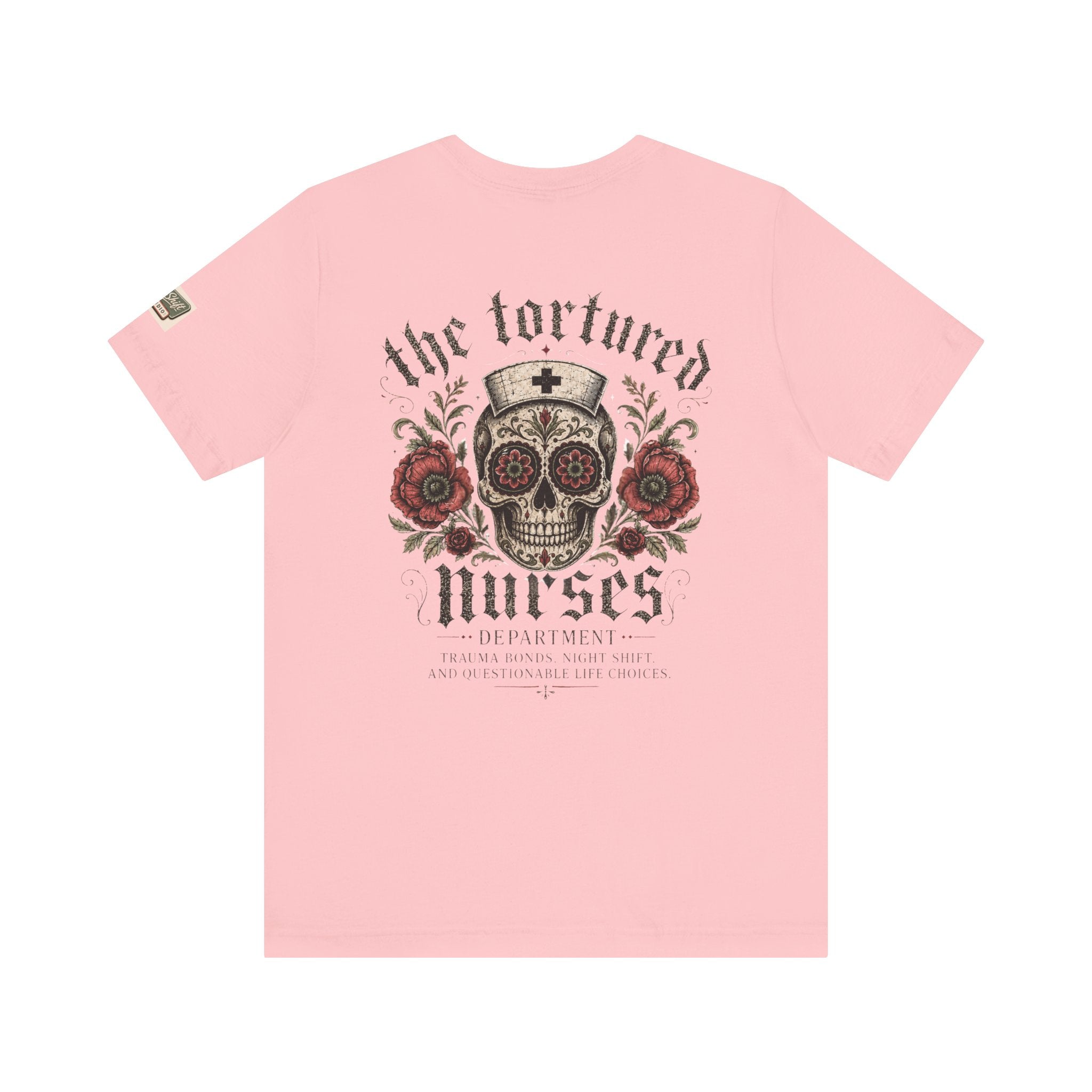 The Tortured Nurses Tee | Gothic Nurse Skull Shirt | Vintage Tattoo Medical Graphic Tee