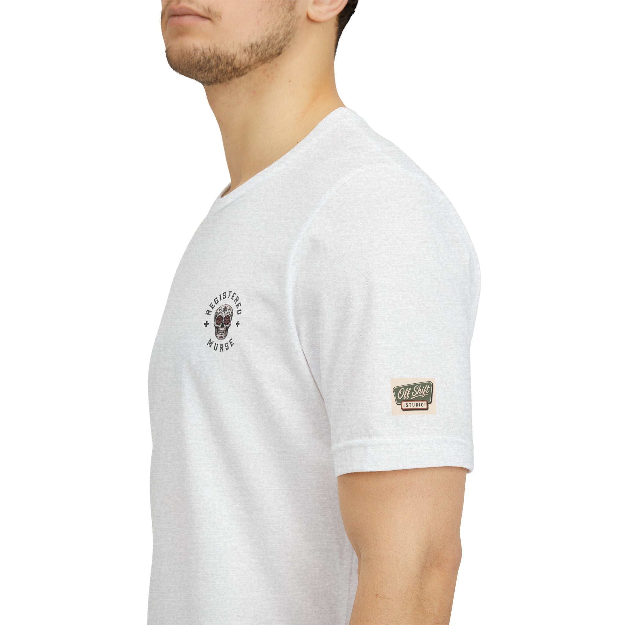 Murse Skeleton Nurse Graphic Tee — Back Print | Male Nurse Gift